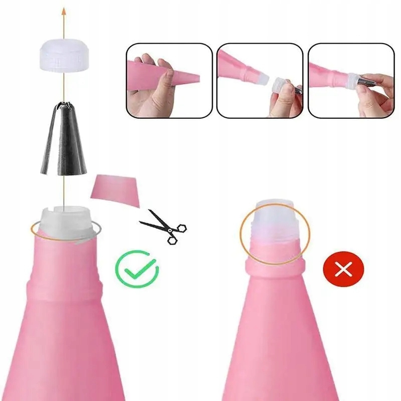 Cukrársky rukáv vrecká na zdobenie sada cukrárskych hrotov