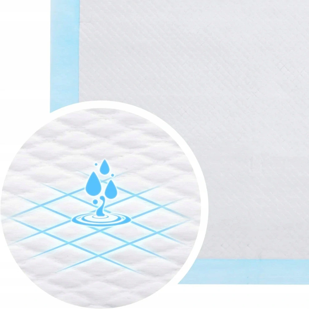 Hygienické podložky absorpčné 6 vrstvé pre psy a mačky 50 ks 60x60 cm