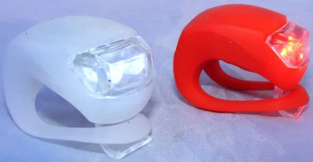 Led svetla na bicykel - sada gélových svetiel 2 kusy