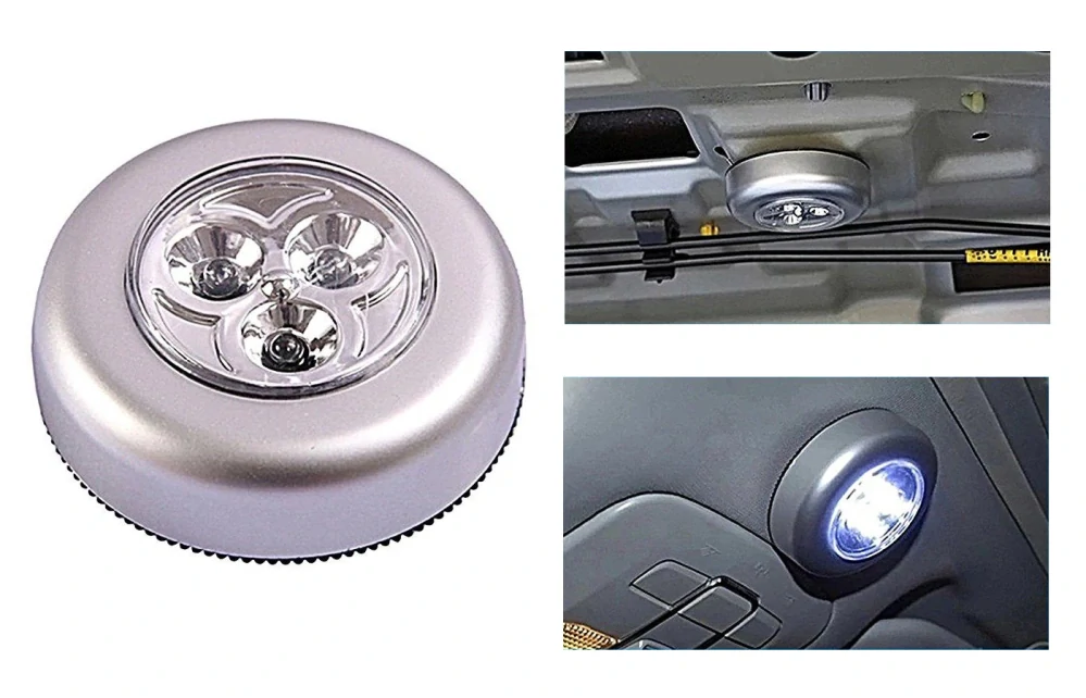Bodová samolepiace svietidlo 3 LED lampa lampička