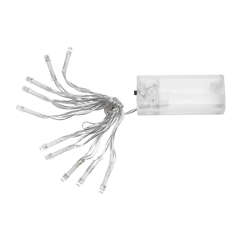 Reťaz na batérie 10 LED cencúľ lampičky