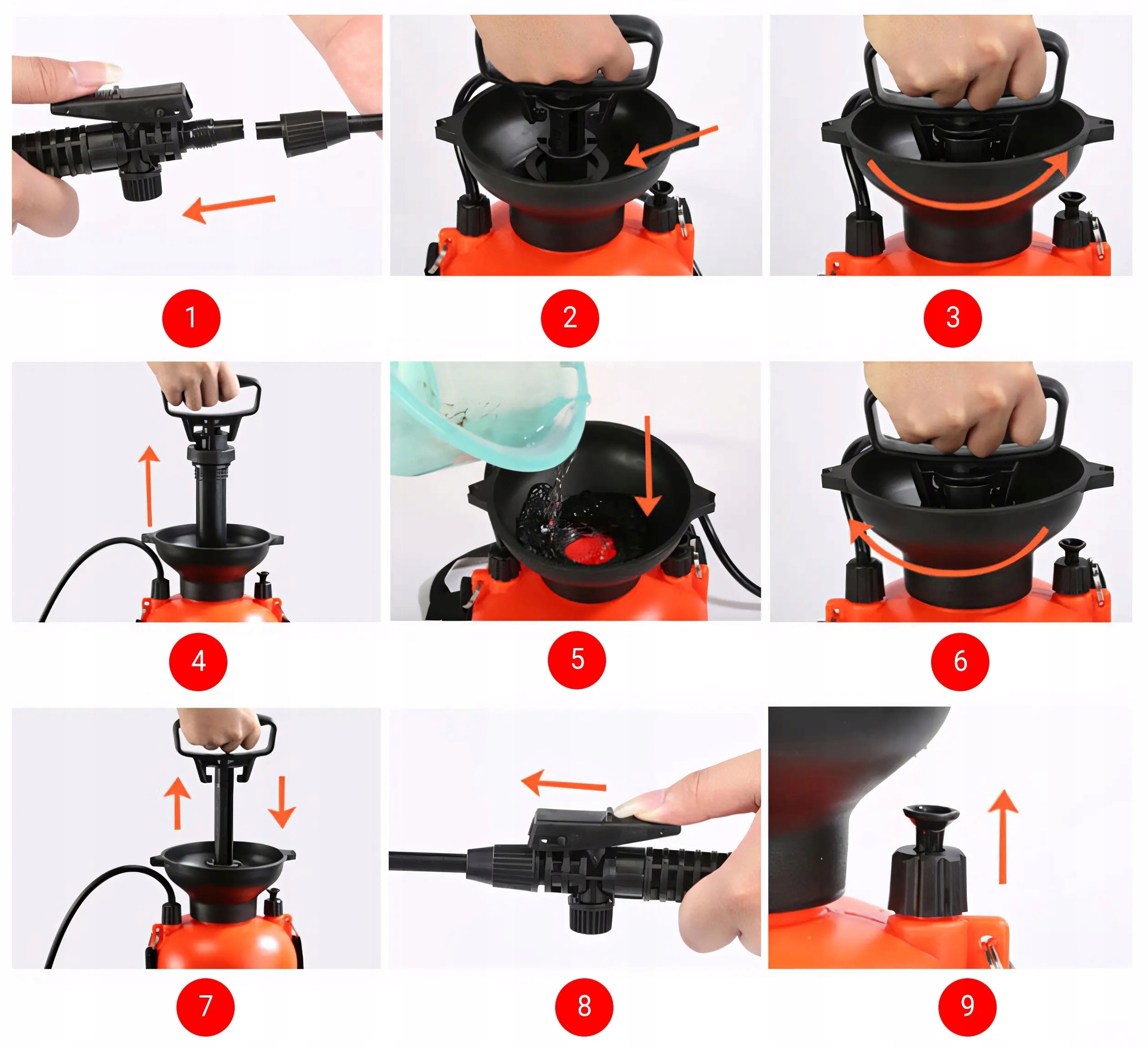 Záhradný ručný chrbtový postrekovač tlakový 8L