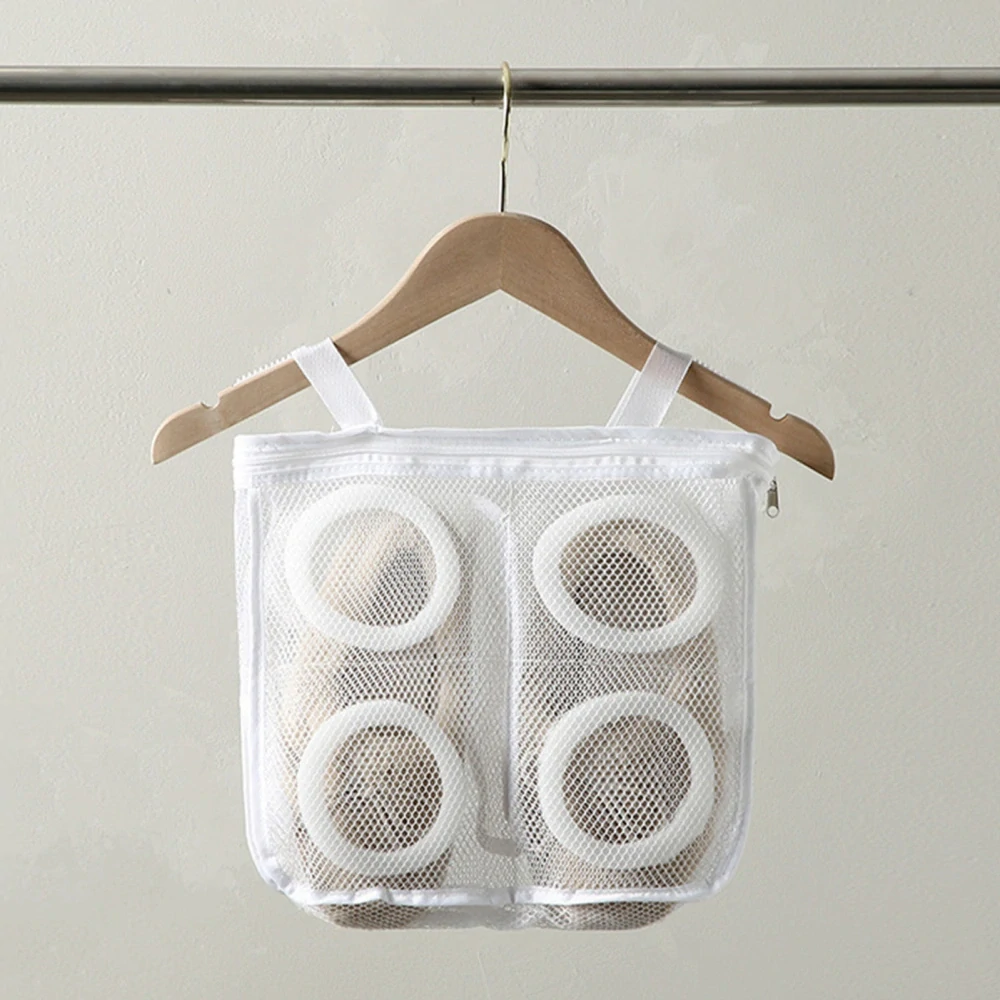 Veľkokapacitná taška sieťovaná na pranie topánok ponožiek so zipsom