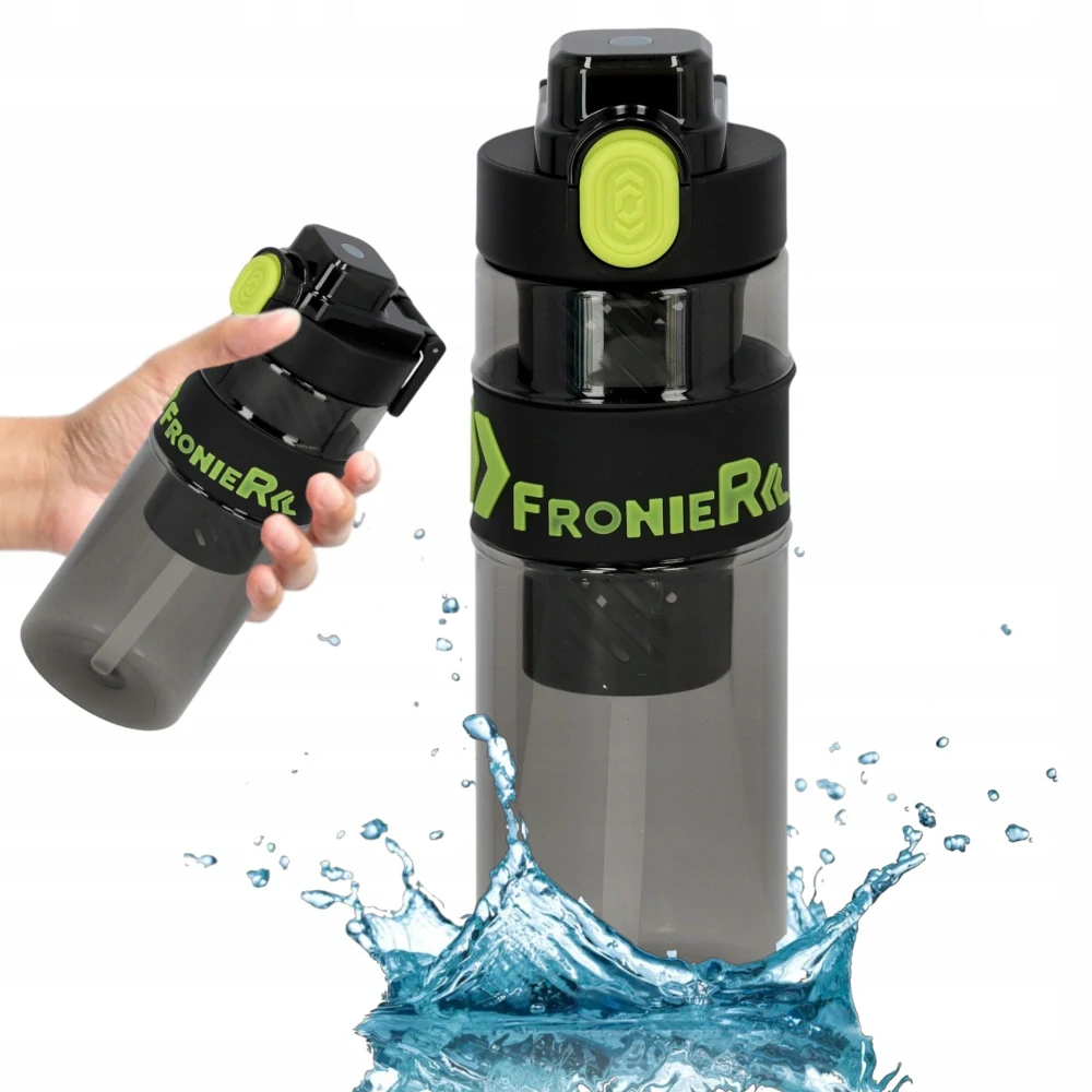 Fľaša na vodu s infuzérom a slamkou – 650 ml