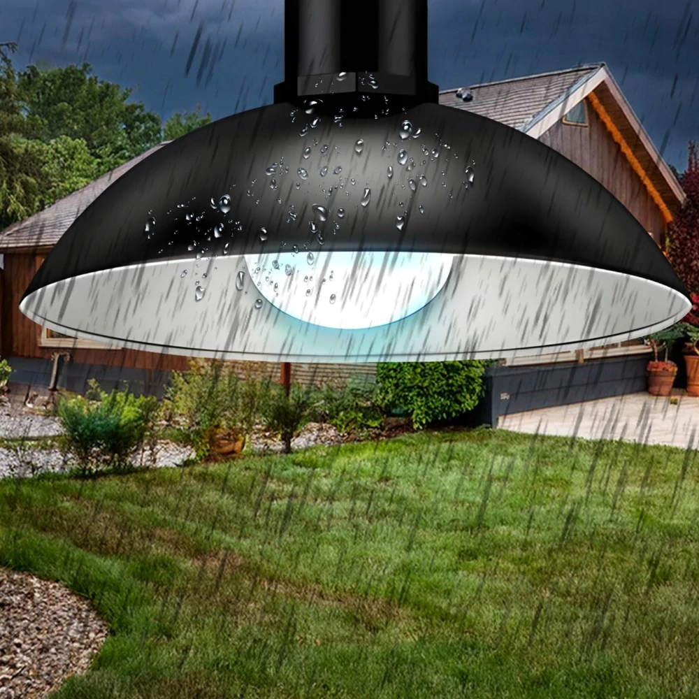 Solárna záhradná závesná okrúhla lampa LED na terasu