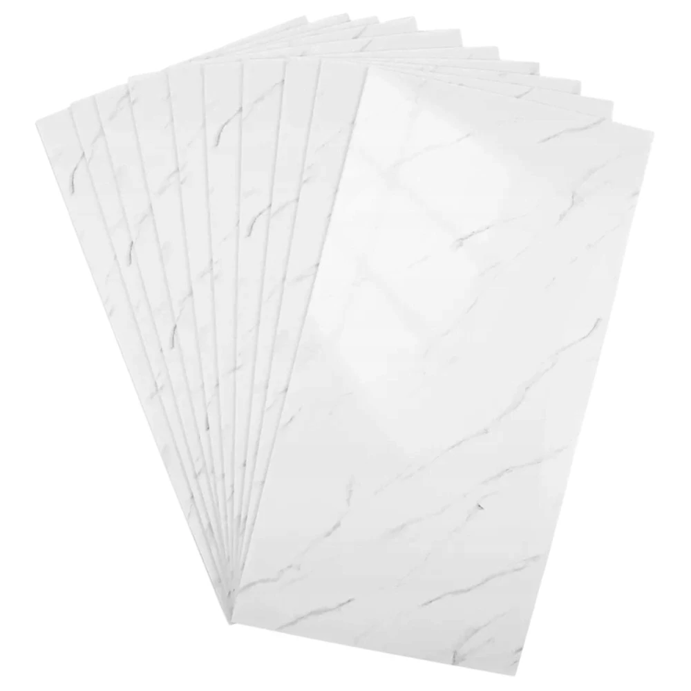 Panele samolepiaca biela mramorová penová tapeta nástenné 30x60cm 10 ks
