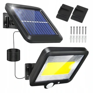 Solárne vonkajšie 100 LED osvetlenie pohybový senzor