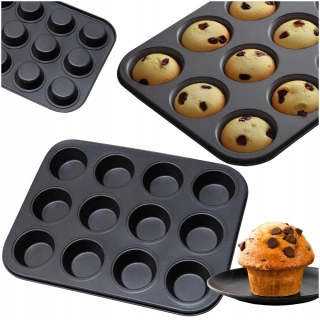 Forma na pečenie na muffiny pre 12 muffinov