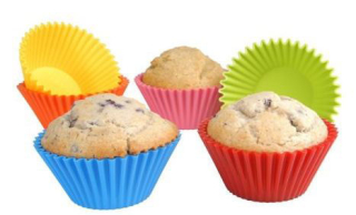 Silikónové košíčky na pečenie muffinov košíčky forma 6 kusu