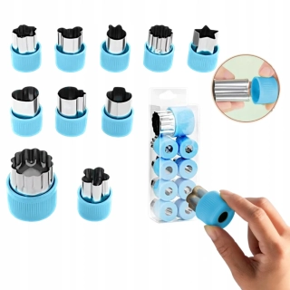 Formy na zdobenie tort vykrajovače na ovocie cukroviniek 10 ks