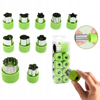 Formy na zdobenie tort vykrajovače na ovocie cukroviniek 10 ks