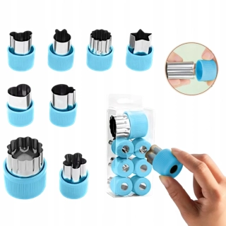 Formy na zdobenie tort vykrajovače na ovocie cukroviniek 8 ks