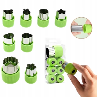 Formy na zdobenie tort vykrajovače na ovocie cukroviniek 8 ks