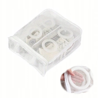 Veľkokapacitná taška sieťovaná na pranie topánok ponožiek so zipsom