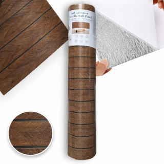 Samolepiace 3D tapeta lamely imitácia dreva dekoratívny obklad na stenu 60 × 300 cm